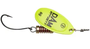 Dam třpytka effzett spinner with single hooks sinking yellow - velikost 2 hmotnost 4 g