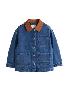 Next Prechodná bunda  modrá denim / koňaková