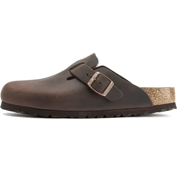 BIRKENSTOCK Papuče 'Boston'  tmavohnedá