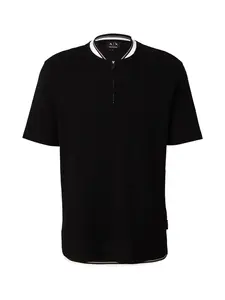 ARMANI EXCHANGE Tričko  hnedá / čierna / biela