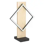 Eglo BOYAL stojaca lampa čierna oceľ, drevo 901932