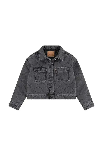 Levi's Dětská riflová bunda Levi's QUILTED TRUCKER JACKET