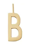 Pozlacený stříbrný přívěsek Design Letters