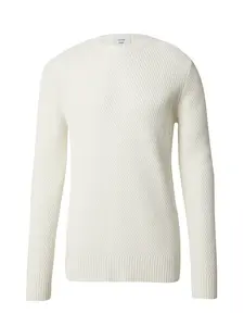 DAN FOX APPAREL Sveter 'Justus'  šedobiela