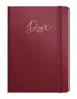 Týdenní diář 2026 Oskar Luxi A5 bordó