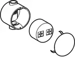 Hansa Příslušenství - Podomítkový síťový zdroj 58280100