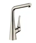 Hansgrohe Metris New - Dřezová baterie s výsuvnou koncovkou, vzhled nerezu 14821800