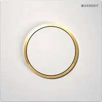 Geberit Splachovací systémy - Pneumatické ovládání splachování pisoáru typ 10, bílá/zlatá 116.015.KK.1