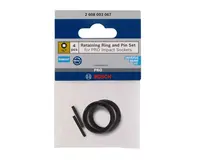 Bosch Příslušenství - Sada pojistného kroužku a kolíku pro nástrčnou hlavici, 4 ks 2608003067