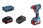 Bosch Nářadí - 18V AKU rázový utahovák, 2x aku 5,0 Ah Li-Ion, nabíječka 06019G4201