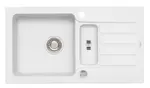 Alveus Niagara - Granitový dřez 78x44 cm, s ovládáním odtoku, arctic 1100890
