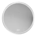 kielle Idolio - Zrcadlo s LED osvětlením a vyhříváním, průměr 80 cm, chrom 50324003