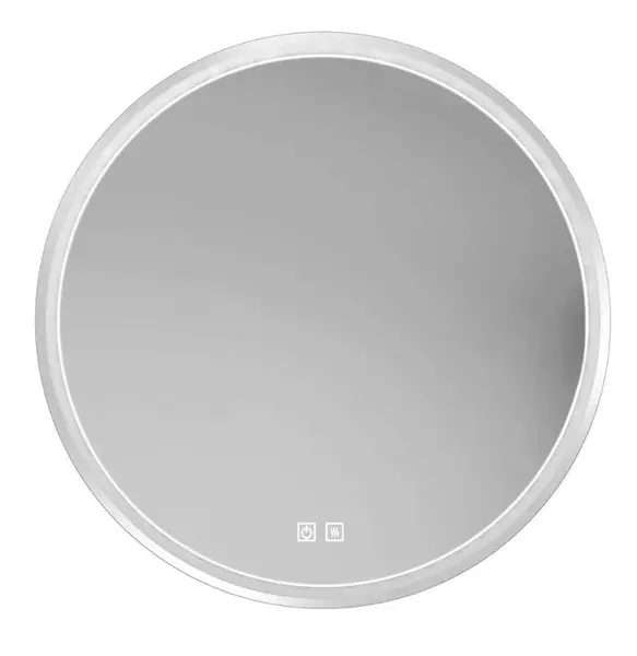 kielle Idolio - Zrcadlo s LED osvětlením a vyhříváním, průměr 80 cm, chrom 50324003
