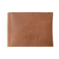 FIXED Wallet Kožená peněženka z pravé hovězí kůže, hnědá