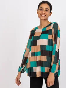 Blouse-DHJ-BZ-8643.38P-dark green