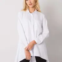 Bílá košile s prodlouženými zády