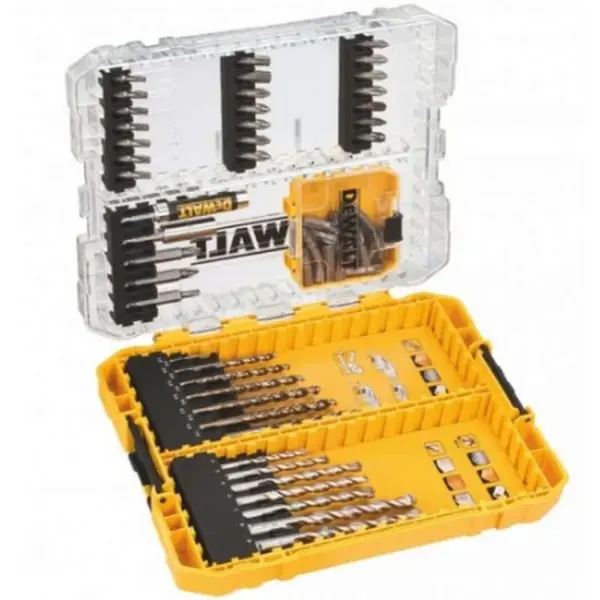 DeWALT Příslušenství - 63dílná sada bitů a vrtáků DT70759