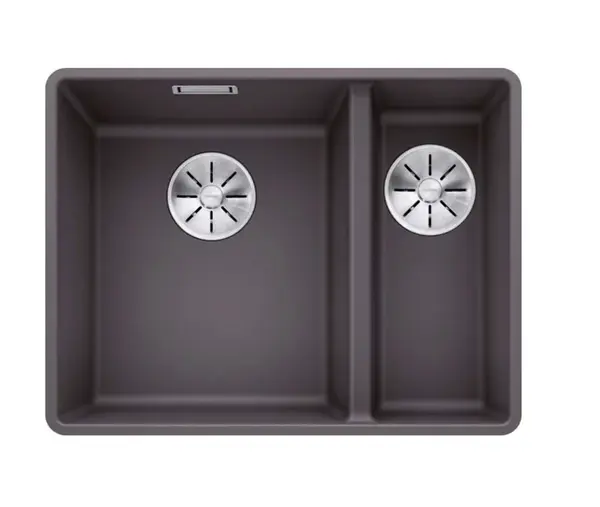 Blanco Subline 340/160 - Silgranitový drez, 55x43 cm, drez vľavo, sivá skala 523569