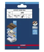Bosch Príslušenstvo - Brúsny papier P240, 115x140 mm, 10 ks 2608902387