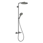 Hansgrohe Raindance Select S - Sprchový set Showerpipe s termostatom, 3 prúdy, kefovaný čierny chróm 27633340