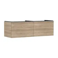Hansgrohe Xelu Q - Umyvadlová skříňka, 50x156x55 cm, 2 zásuvky, přírodní dub/chrom 54072000