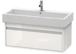 Duravit Ketho - Umývadlová skrinka 41x95x44 cm, 1 zásuvka, lesklá biela KT668802222