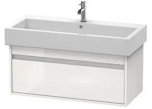 Duravit Ketho - Umývadlová skrinka 41x95x44 cm, 1 zásuvka, lesklá biela KT668802222
