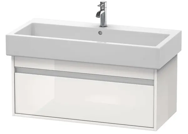 Duravit Ketho - Umývadlová skrinka 41x95x44 cm, 1 zásuvka, lesklá biela KT668802222