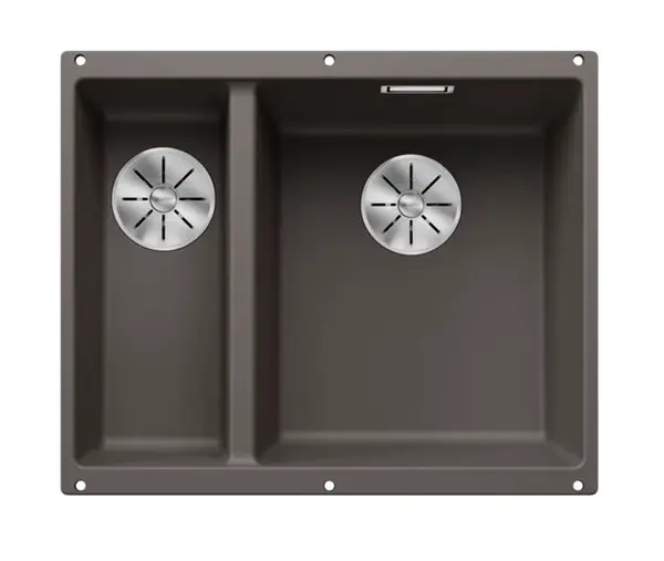 Blanco Subline 340/160 - Silgranitový dřez, 56x46 cm, dřez vpravo, InFino, šedá 527346