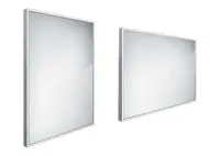 Nimco Zrcadla - Zrcadlo s LED osvětlením, 60x80 cm, hliník ZP 13002