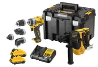 DeWALT Nářadí - 12V AKU sada vrtačky 4v1 a kombinovaného kladiva, 2x aku 3,0 Ah XR, nabíječka DCK2101L2T