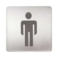 Sanela Příslušenství - Piktogram WC muži, nerez SLZN 44AA