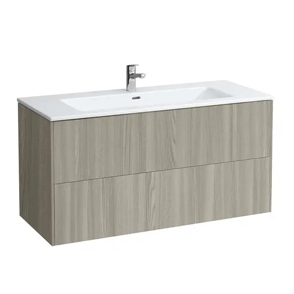 Laufen Pro S - Skrinka s umývadlom, 120x50x61 cm, 2 zásuvky, svetlý brest H8649632621041