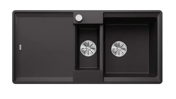 Blanco Adira - Silgranitový drez, 99x49 cm, s ovládaním odtoku a príslušenstvom, InFino, antracit 527610