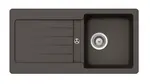 SCHOCK Typos - Granitový drez, 86x44 cm, s ovládaním odtoku, Asphalt TYPD100SUGAS