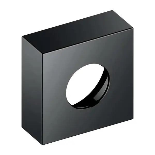 Keuco IXMO - Predlžovacia krycia rozeta 35 mm, označenie červená/modrá, čierny chróm 59551130382