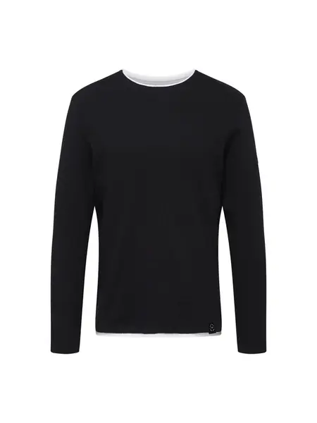 Key Largo Sveter 'Stefano'  tmavomodrá / biela