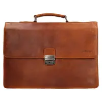 Pánska kožená aktovka Justified Oliver - koňak