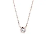Moderný diamantový náhrdelník z ružového zlata KLENOTA