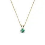 Zlatý náhrdelník so smaragdom KLENOTA