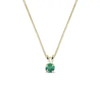 Zlatý náhrdelník so smaragdom KLENOTA