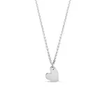 Přívěsek z bílého 14k zlata ve tvaru srdíčka KLENOTA