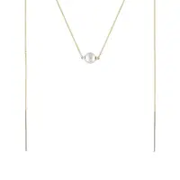 Perlový náhrdelník ze žlutého zlata KLENOTA