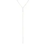 Zlatý náhrdelník s visacím řetízkem a tyčinkami KLENOTA