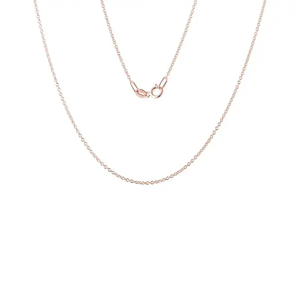 Dámska retiazka z ružového zlata dlhá 45 cm KLENOTA