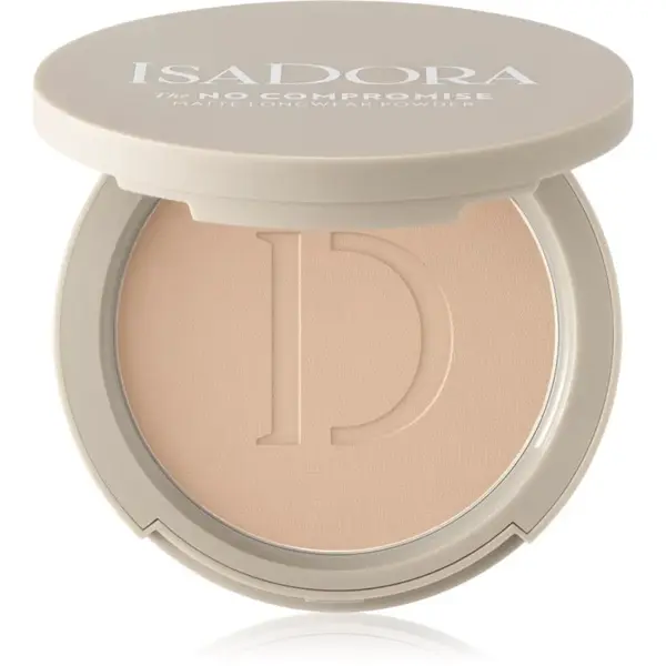 IsaDora The No Compromise Matte Longwear Powder kompaktní pudr pro matný vzhled odstín 66 Warm Beige 8 g