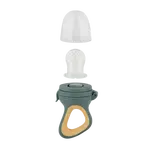 PETITE&MARS Dudlík silikonový na krmení Fruzi Green&Ochre 6m+