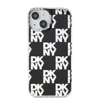 Zadní kryt KNY PC/TPU Checkered Pattern pro Apple iPhone 15, černá