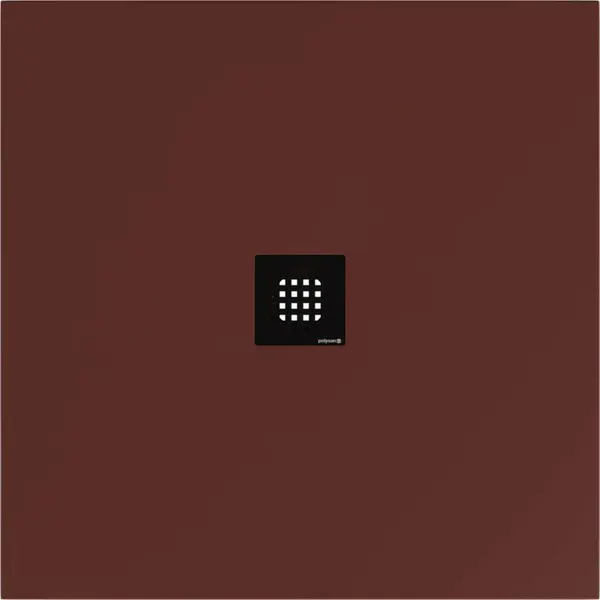 Polysan Flexia - Sprchová vanička 100x100 cm, matná hnedá 71552.71