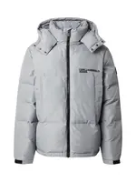 KARL LAGERFELD JEANS Zimná bunda  sivá / čierna